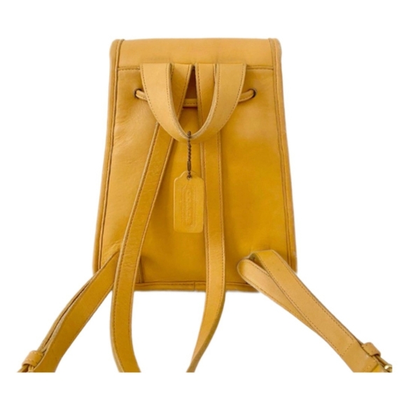 Coach Vintage 9960 Daypack In Canary Yellow Leather USA main image 6